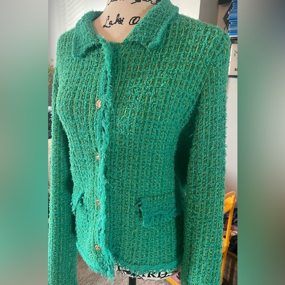MNG- Gorgeous Green Blazer by MNG in excellent condition size XL - Picture 10 of 11